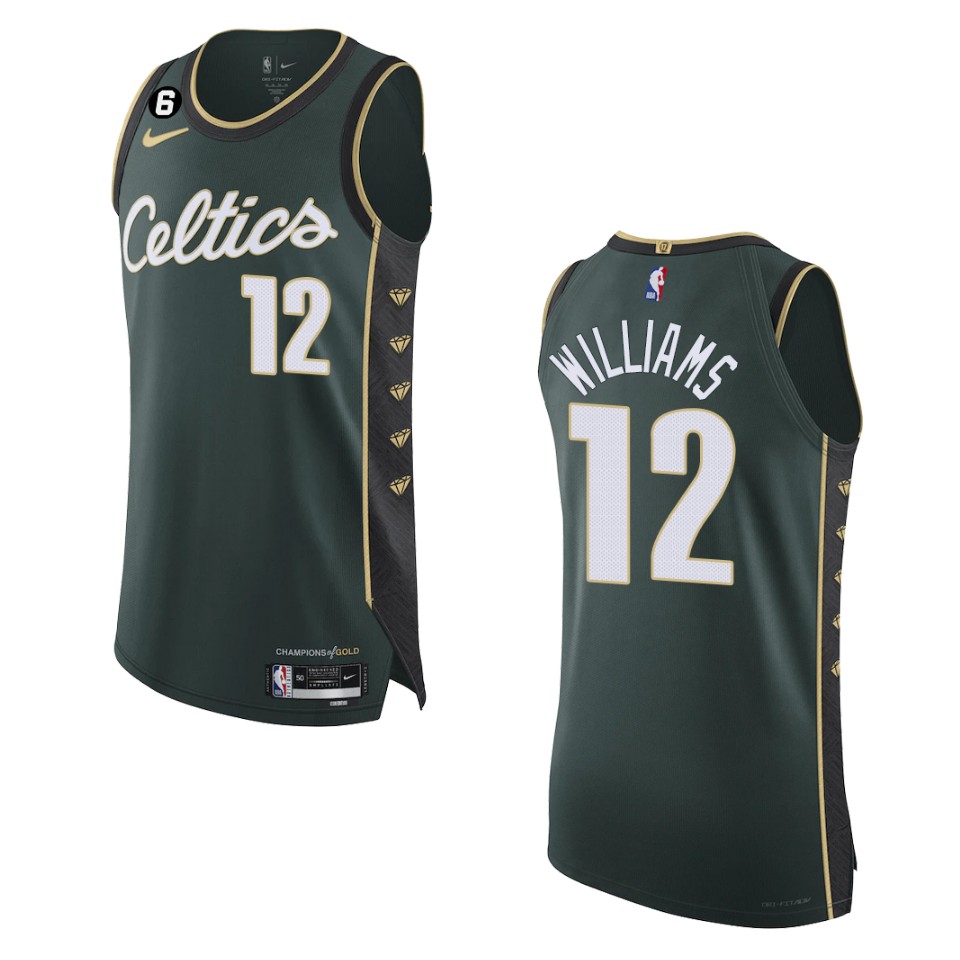 Men's Boston Celtics Grant Williams #12 City Edition 2022-23 Green Jersey 2401GLQN